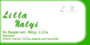 lilla malyi business card